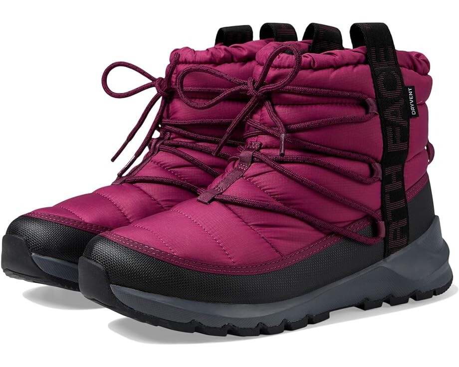 

Ботинки The North Face ThermoBall Lace-Up Waterproof, цвет Boysenberry/TNF Black