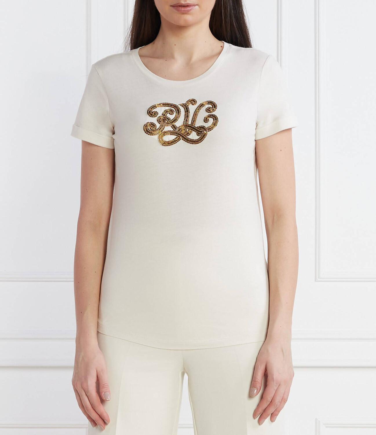 

Футболка LAUREN RALPH LAUREN HAILLY Regular Fit, экрю