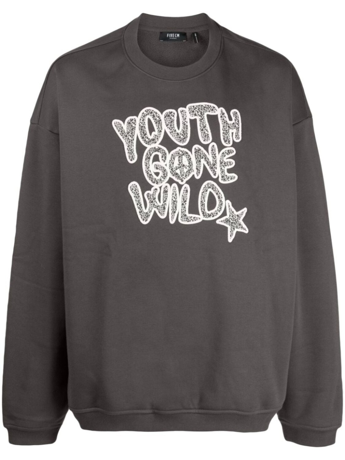 

Толстовка Youth Gone Wild с вышивкой FIVE CM, серый