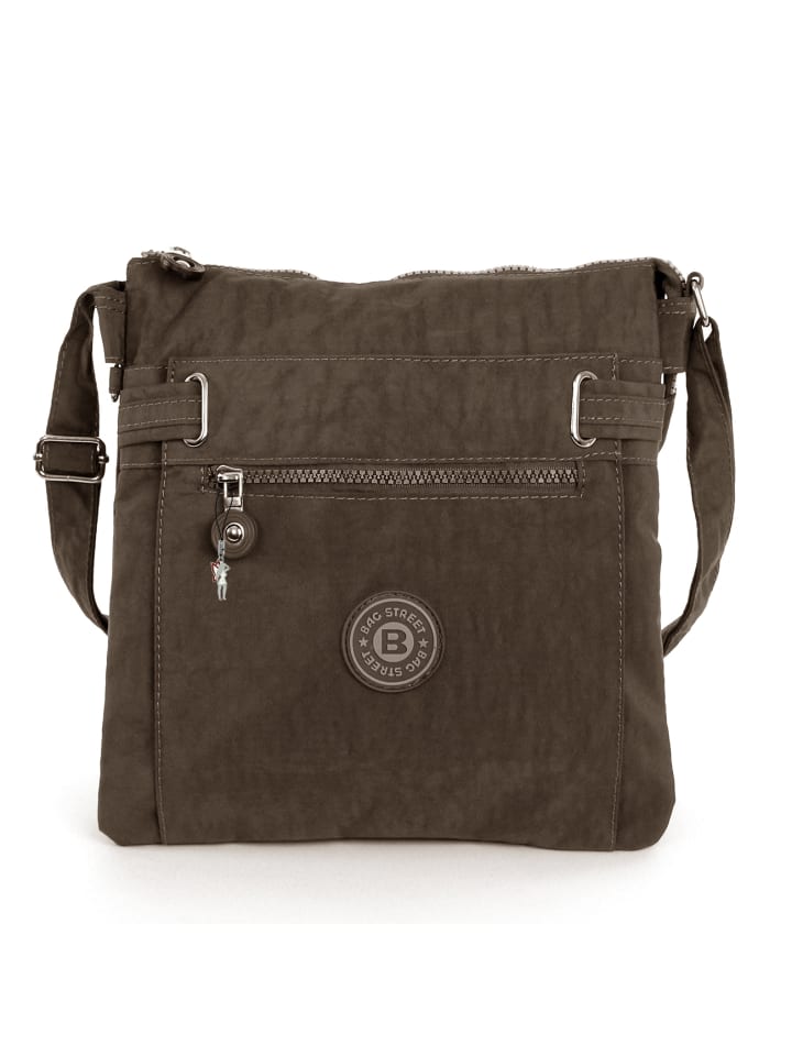 

Сумка через плечо, нейлон, коричневый цвет, примерно 26 см Bag Street