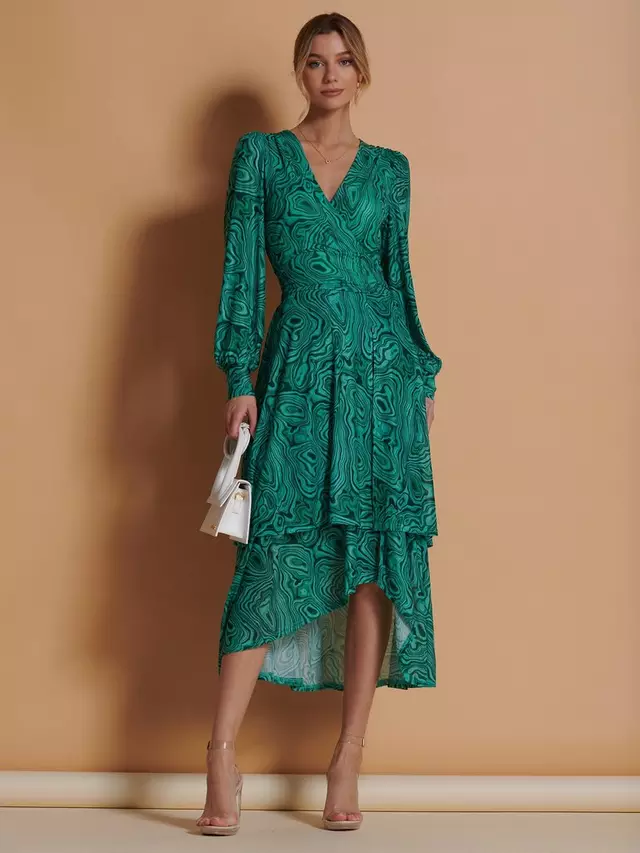

Платье Jolie Moi Abstract Print Midi, зеленый