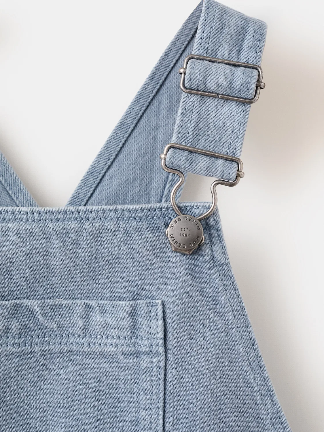 Обычные джинсы 'DUNGAREEES OCEAN' Mango Kids, Blue Denim — фото 3