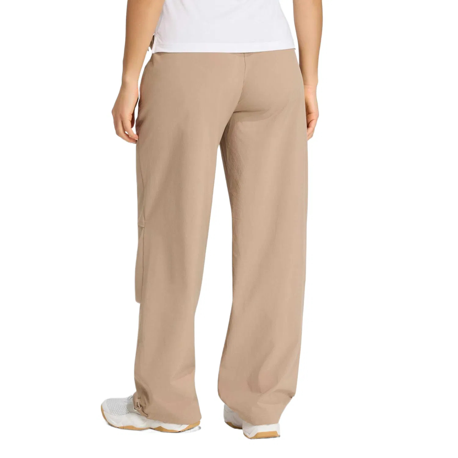 Брюки повседневные женские Powder Brown, прямые, средней посадки Adidas — фото 4
