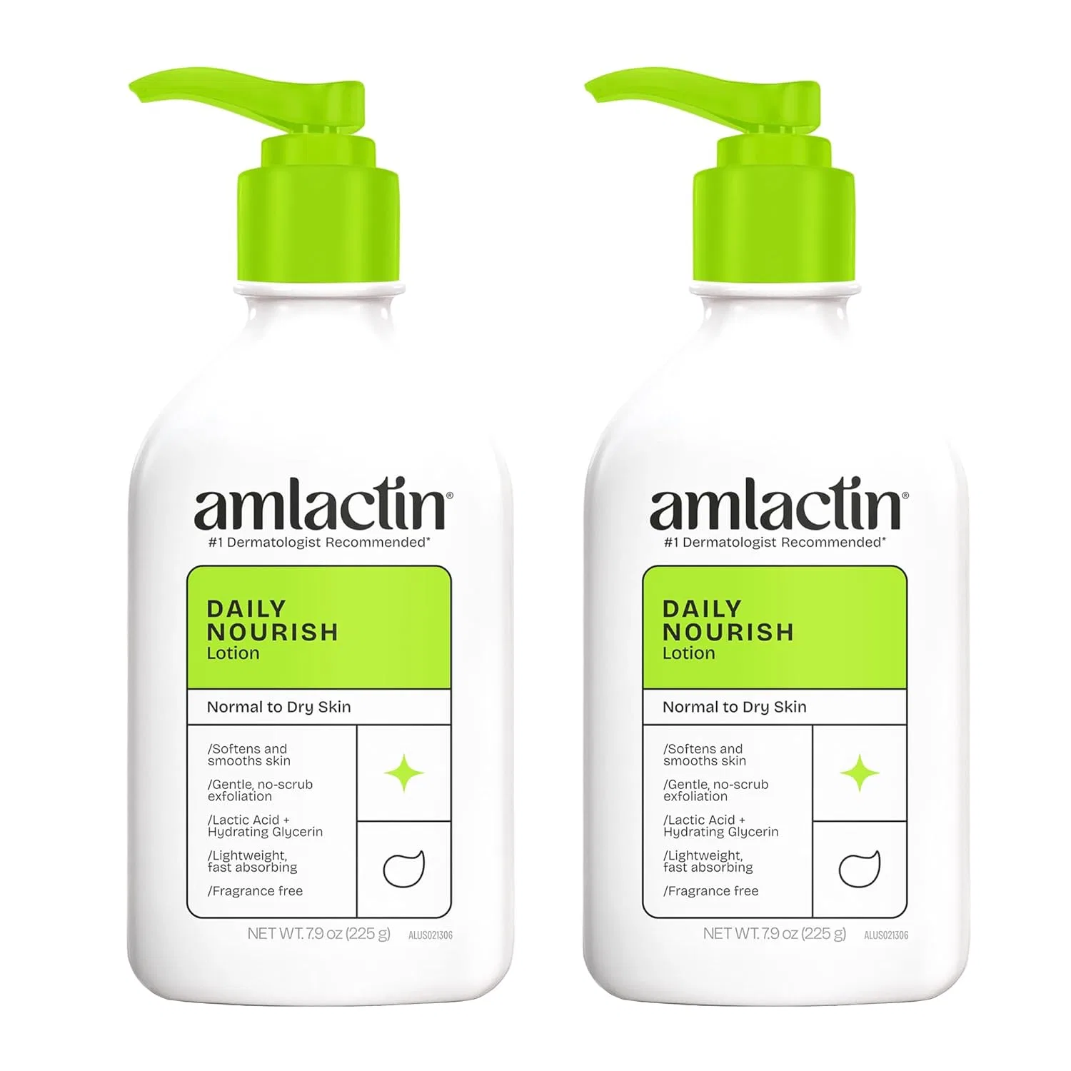 Ежедневный увлажняющий лосьон для тела AmLactin Daily Moisturizing, 2 флакона по 237 мл Amlactin