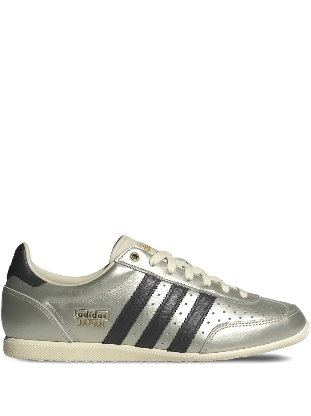 Японские кожаные кроссовки с тремя полосками Adidas, серебяный