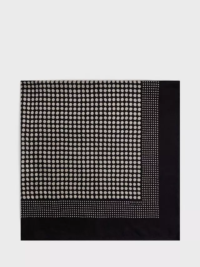 

Шарф Gerard Darel Dorothee Spot Silk, цвет black/grey