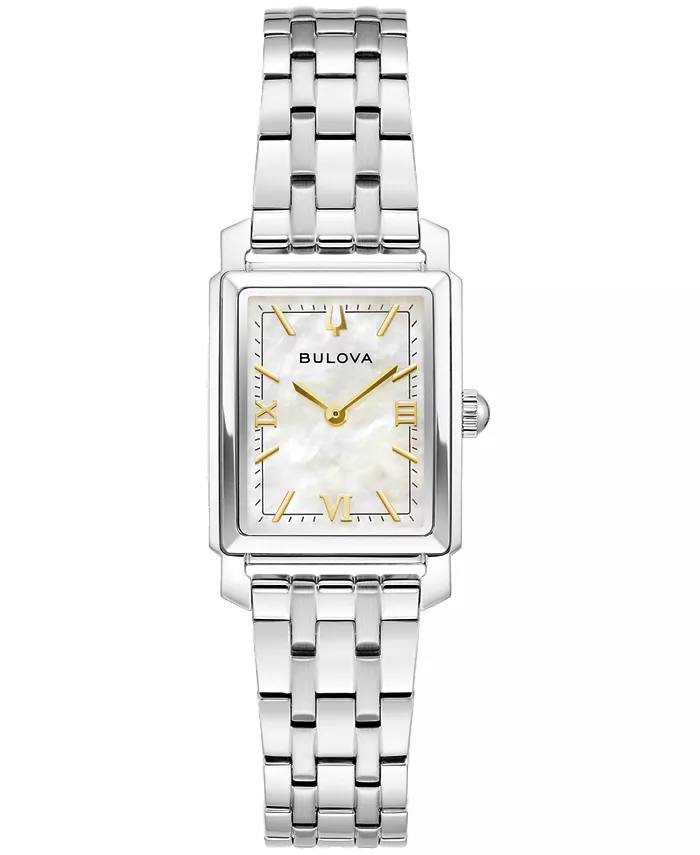 

Женские эксклюзивные классические часы Sutton с серебристым браслетом из нержавеющей стали, 21 мм Bulova