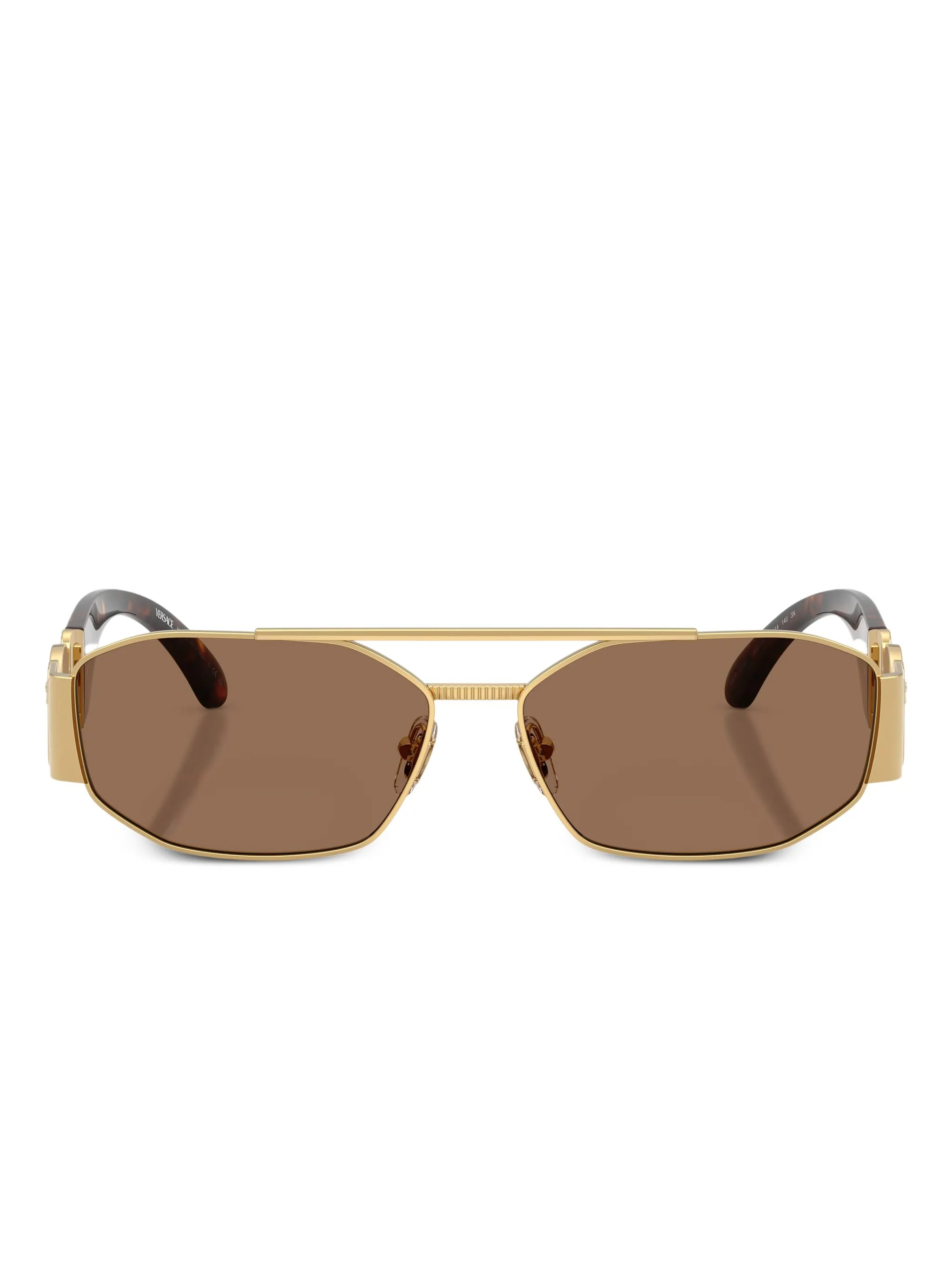 

Солнцезащитные очки с декором Medusa Versace Eyewear, золотистый