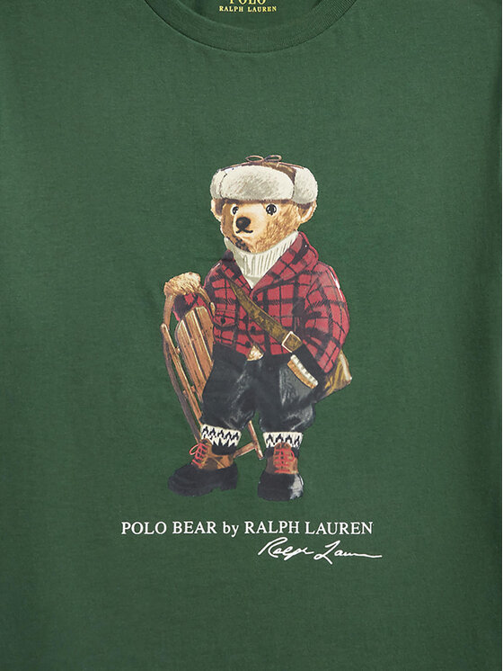 Футболка regular fit 323981260002 Polo Ralph Lauren, зеленый — фото 3