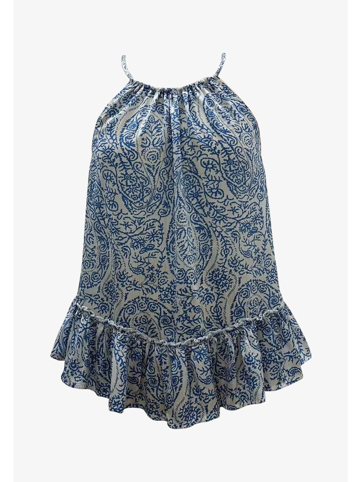 

Топ GINI LONDON Spaghettiträger Gini Peplum, синий