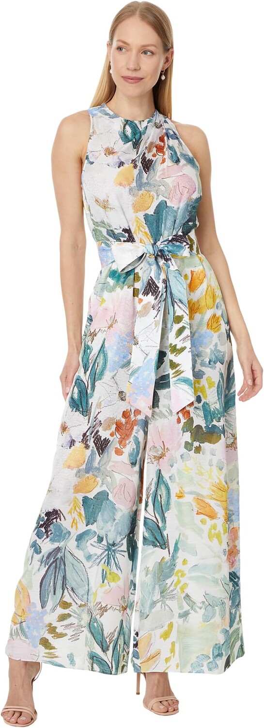 

Платье Ted Baker Laylas Printed Halterneck Jumpsuit, слоновая кость