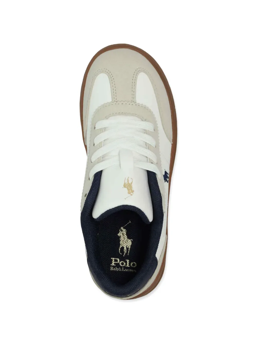 Кроссовки на шнуровке POLO RALPH LAUREN KIDS, белый — фото 4
