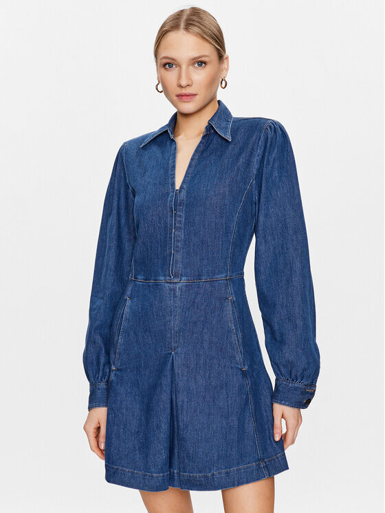 

Платье приталенного кроя Hugo, синий