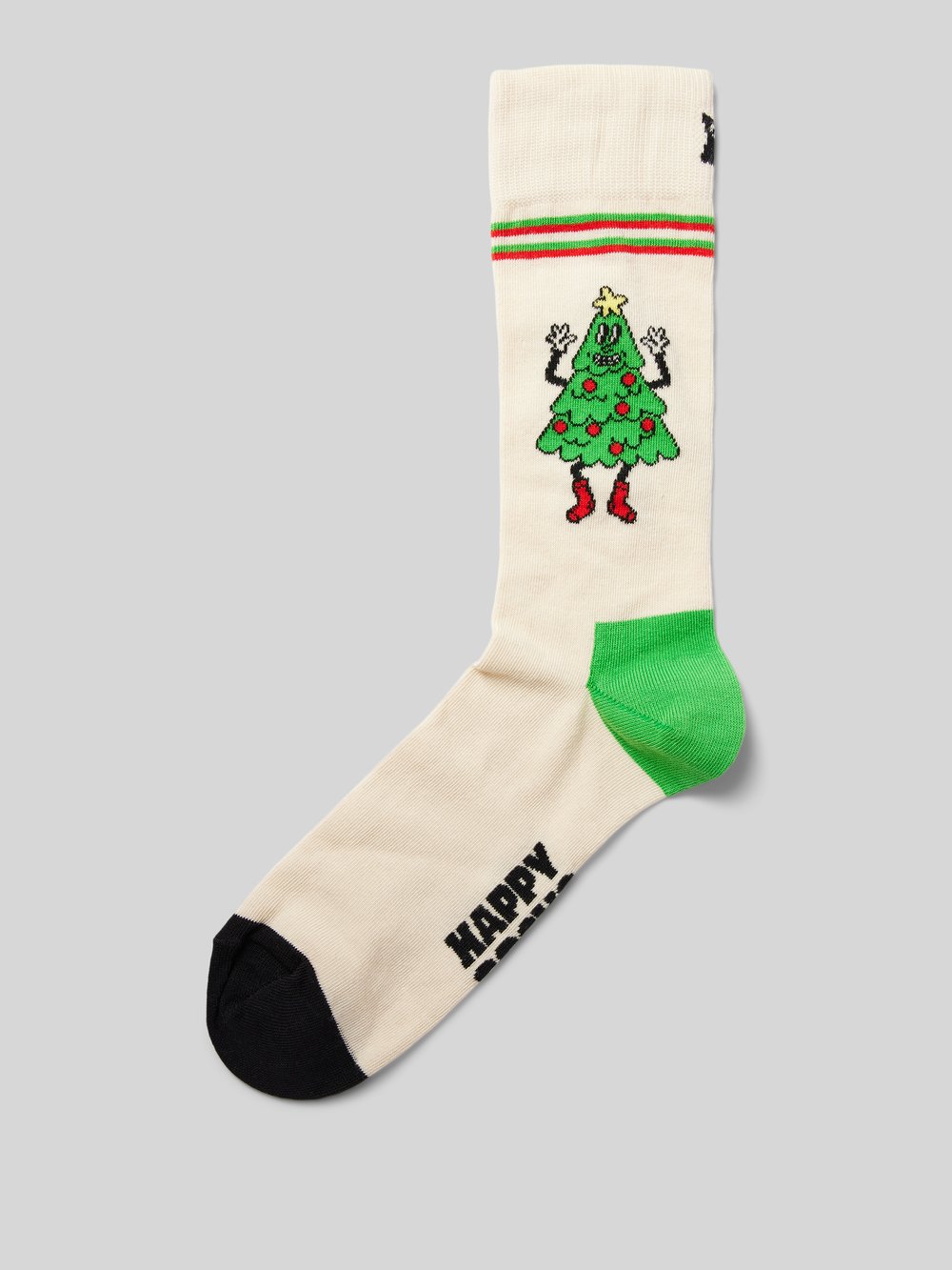 

Носки с узорчатой ​​вышивкой модель «Счастливое дерево» Happy Socks, кремовый