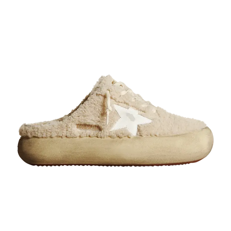 Кроссовки Golden Goose Wmns Space Star Sabot, кремовый