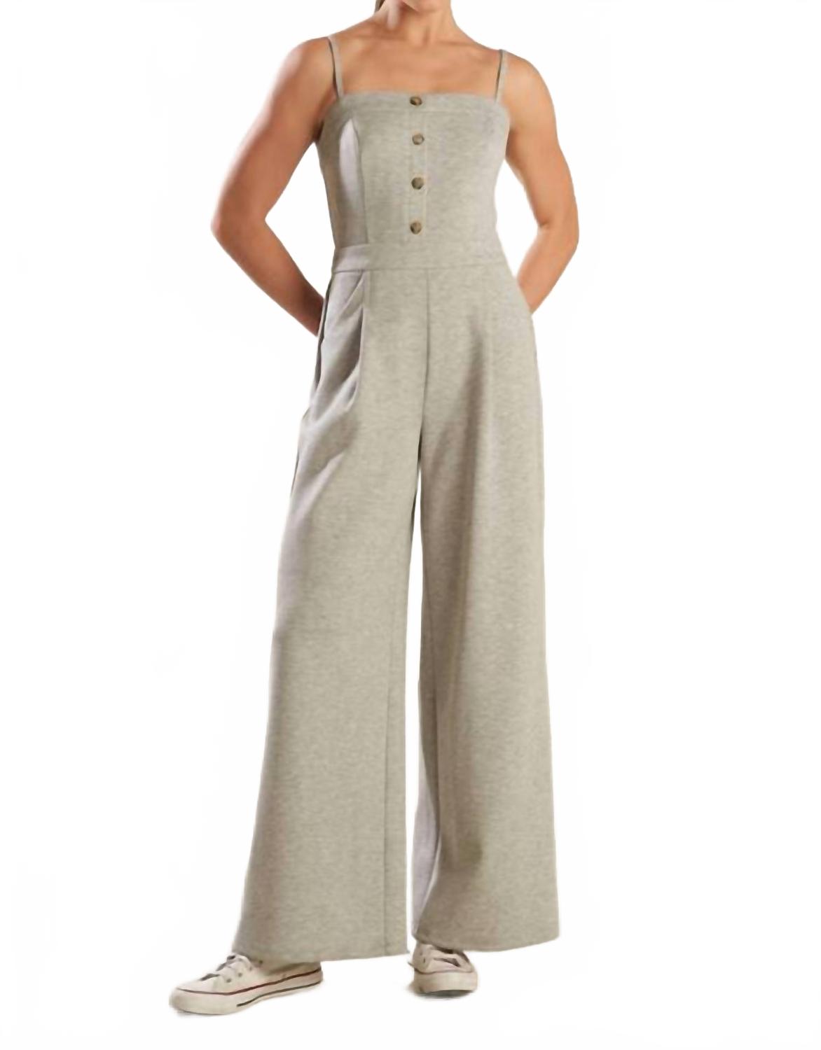 

Комбинезон Time To Shop Knit Jumpsuit In Heather Grey Flying Tomato, Heather Grey