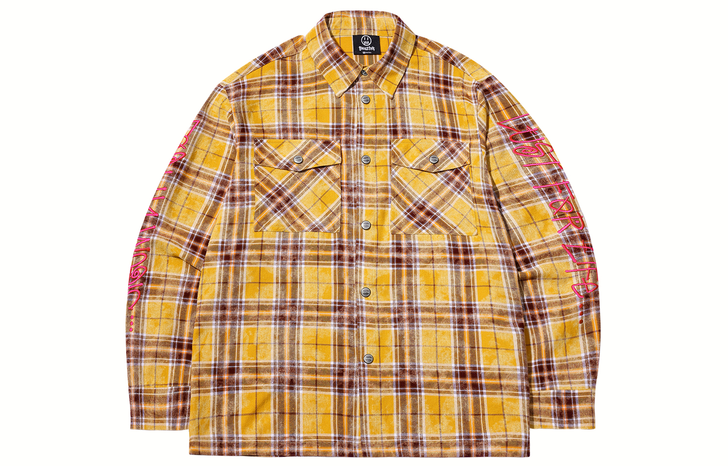 

Рубашка унисекс BEASTER, Purple Plaid