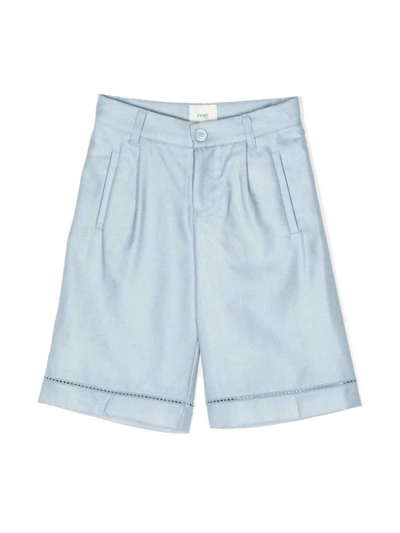 

Шорты с подворотами Fendi Kids, синий