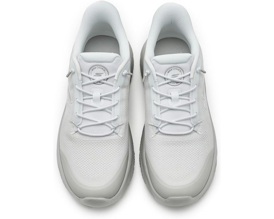 Мужские кроссовки SKECHERS Performance Go Walk Max Cushioning Hyper Burst Zoltar Hands Free Slip-In, White/Gray — фото 2