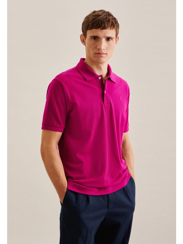 

Поло Seidensticker Polo Regular, цвет rosa/pink