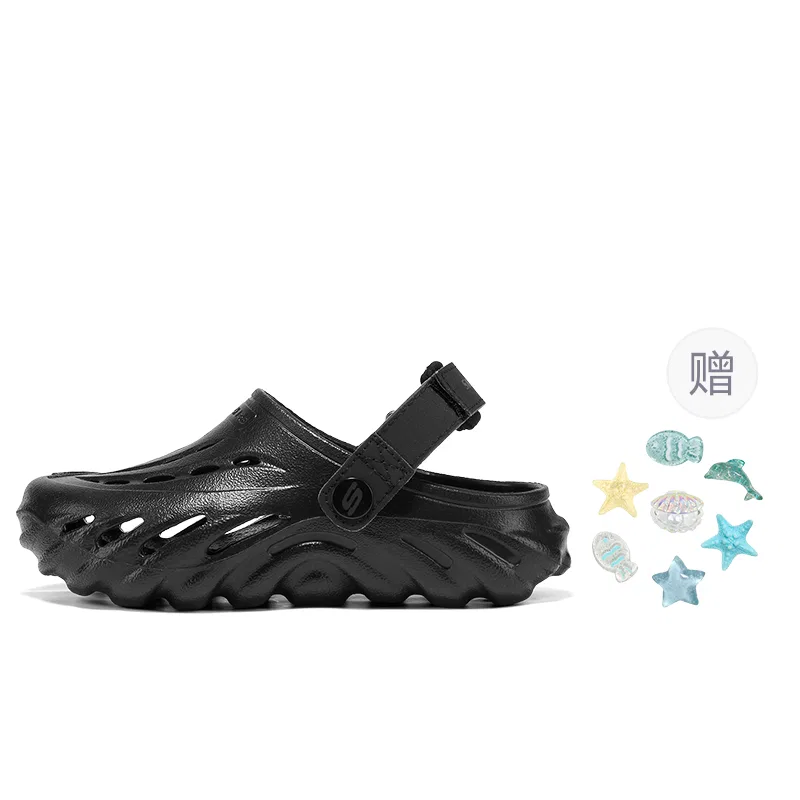 Сандалии детские нескользящие Skechers Kids Black
