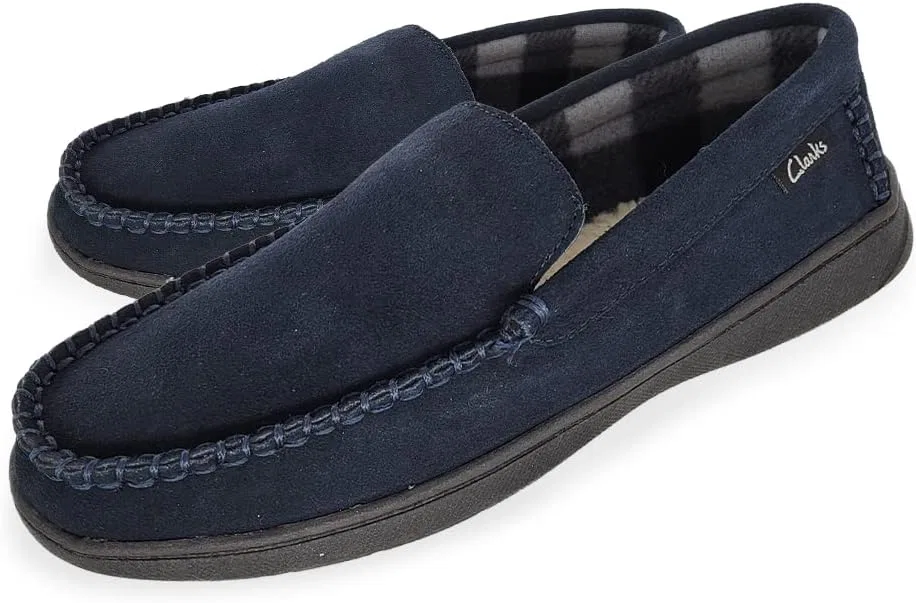 Тапочки мужские, мокасины, Clarks, синий