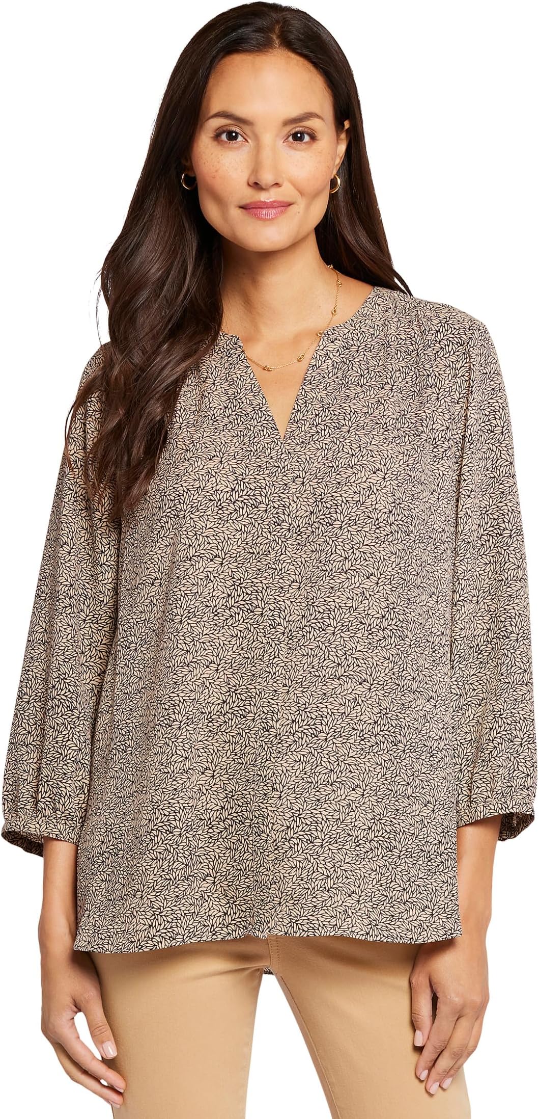 

Блуза NYDJ Blouse w/ Pleated Back, цвет Willwood