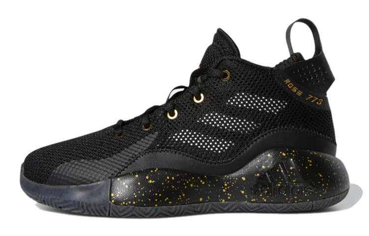 

Баскетбольные кроссовки D Rose 773 для детей GS Mid-top черные/желтые Adidas