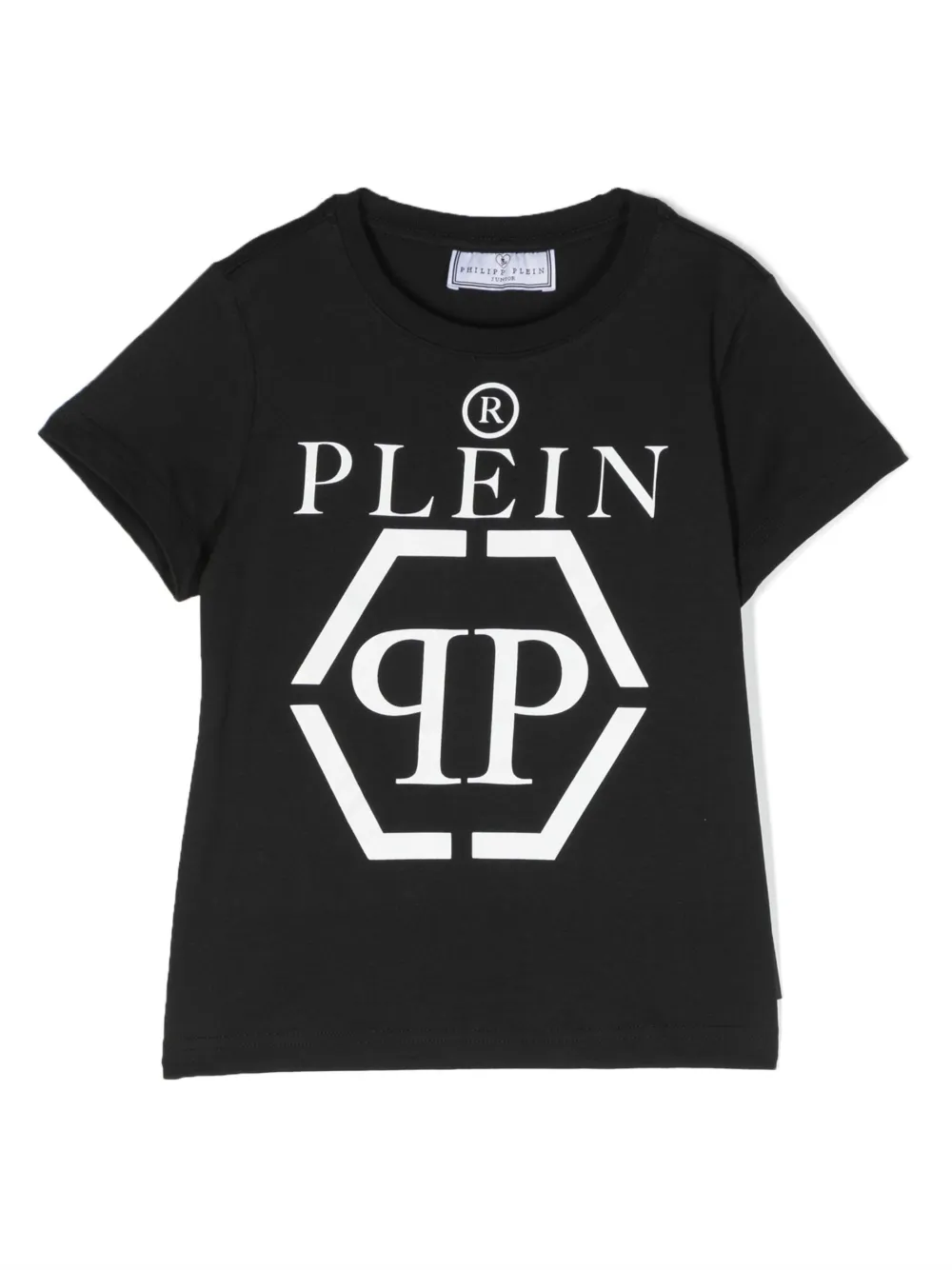 

Футболка с логотипом Philipp Plein Junior, черный