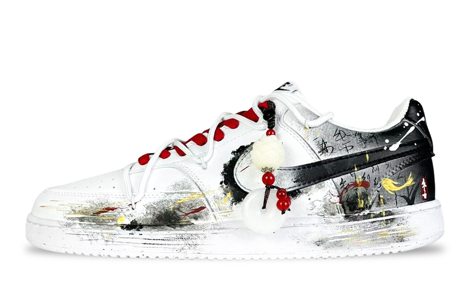 

Nike Кроссовки Court Vision 1 мужские низкие White/Black/Gold