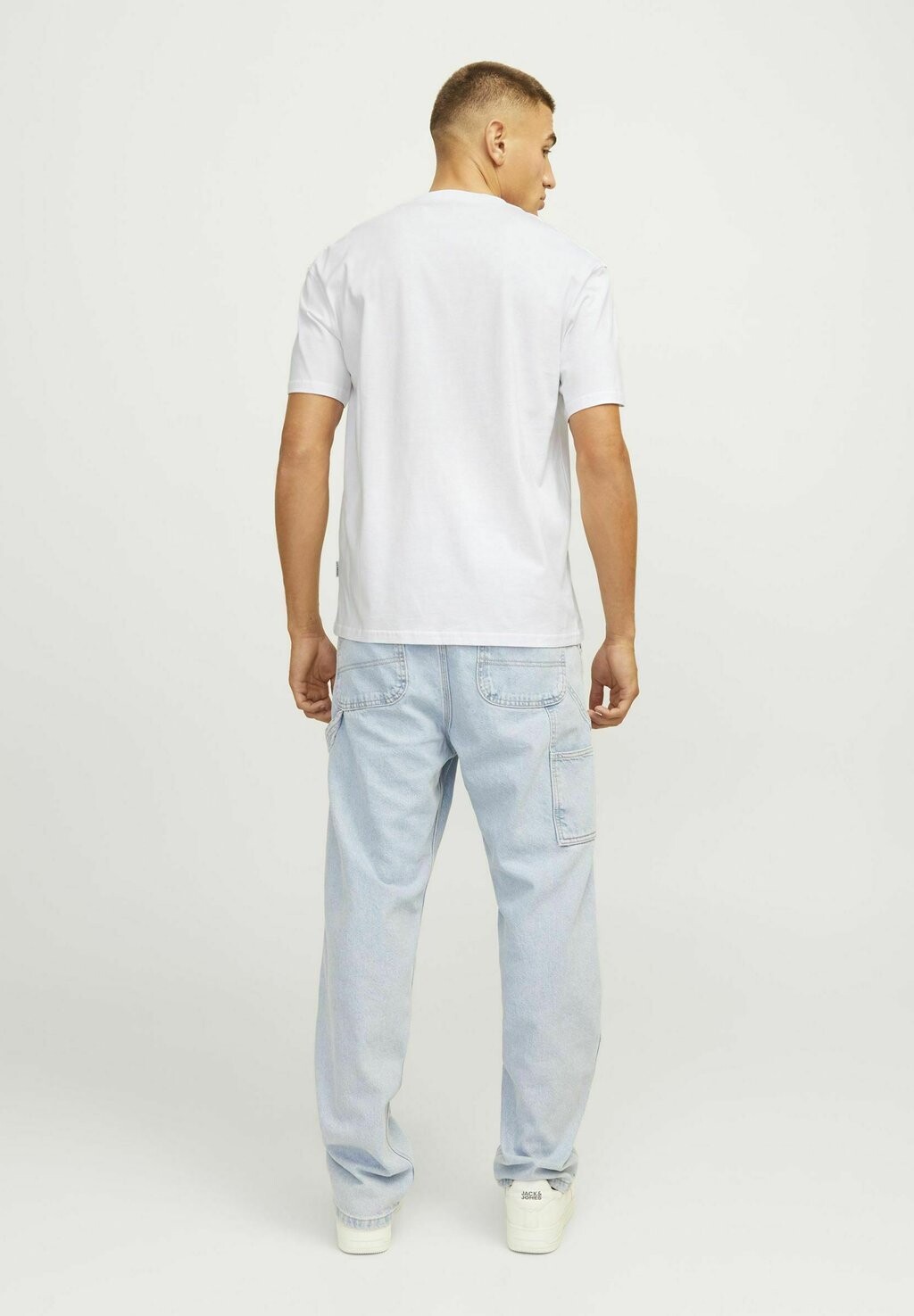 

Футболка с принтом RUNDHALS Jack & Jones, белый