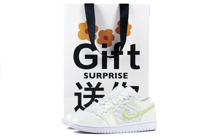 

Кроссовки Air Jordan 1 Vintage Basketball Shoes Women's Low-Top White/Green, Зеленый, Кроссовки Air Jordan 1 Vintage Basketball Shoes Women's Low-Top White/Green