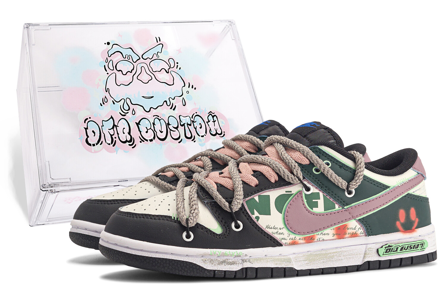 

Кроссовки Nike Dunk Skateboard Shoes Unisex Low-Top Black