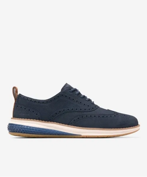 Мужские кожаные оксфорды COLE HAAN OriginalGrand Energy Weave тёмно-синие