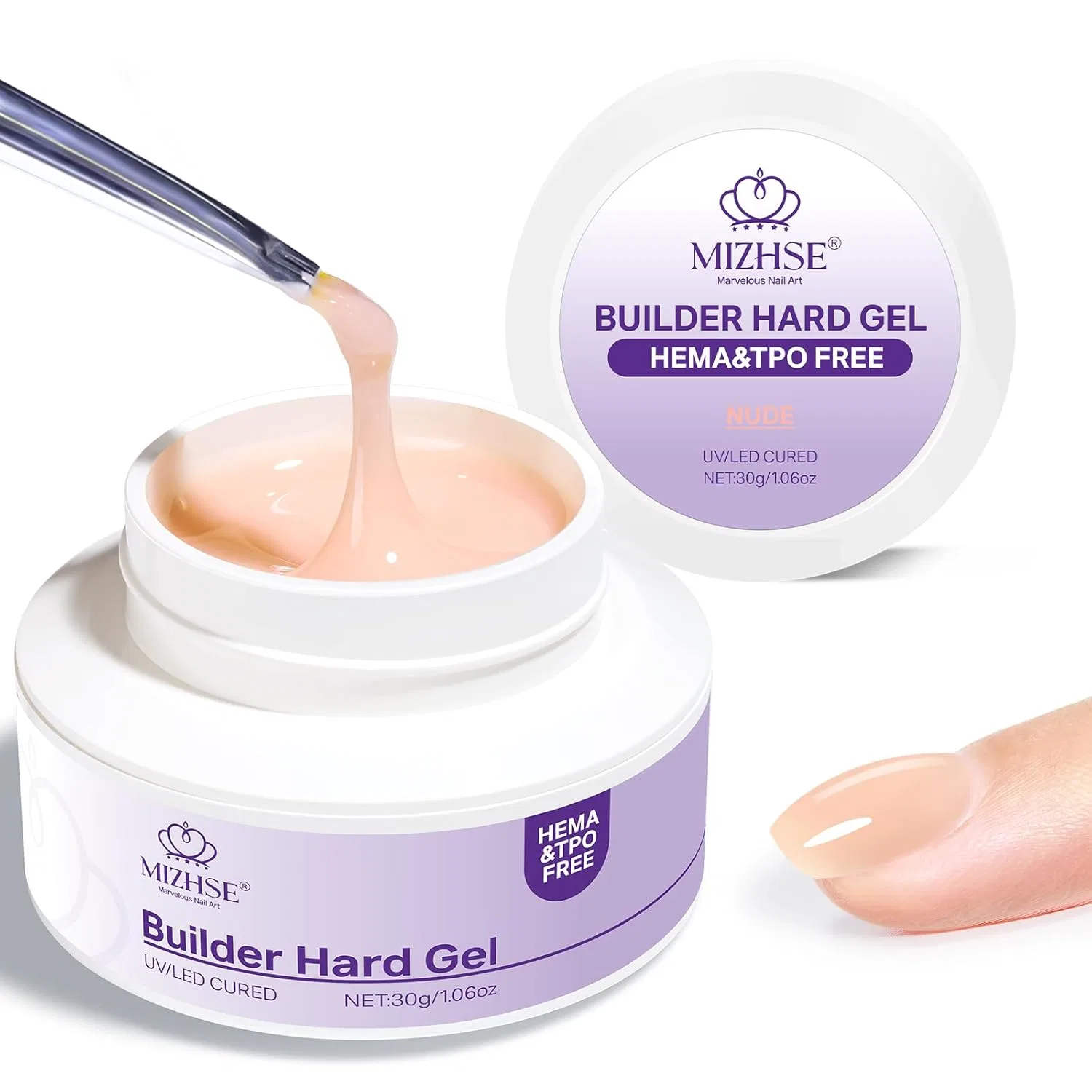 Гель для наращивания ногтей MIZHSE HEMA-Free, 30 г Mizhse, Nude