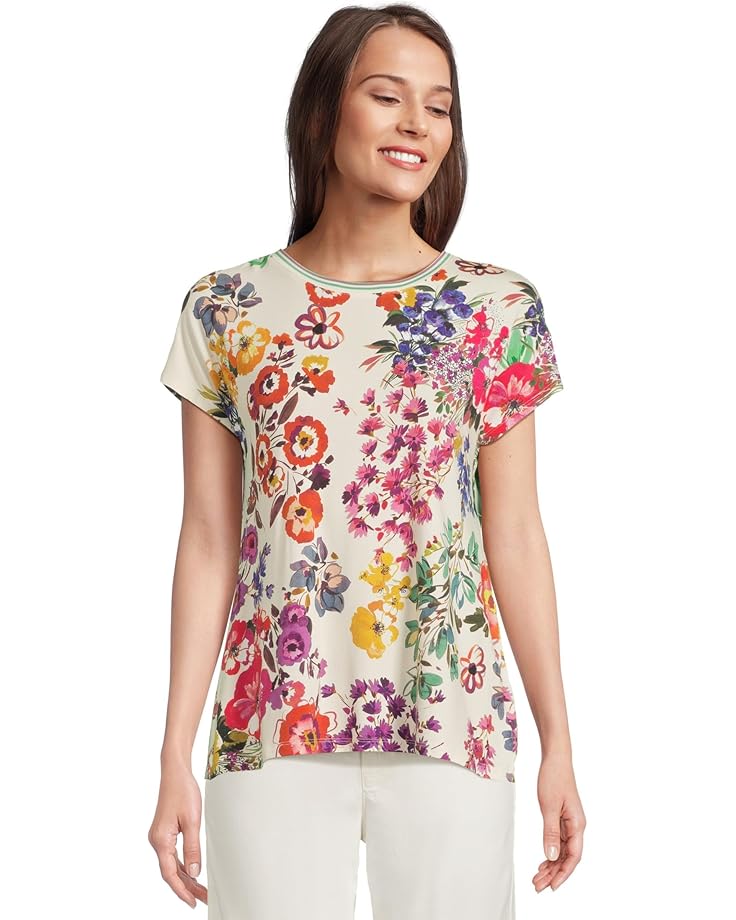 

Футболка Johnny Was The Janie Favorite Relaxed Dolman Sleeve Tee, цвет Evalon
