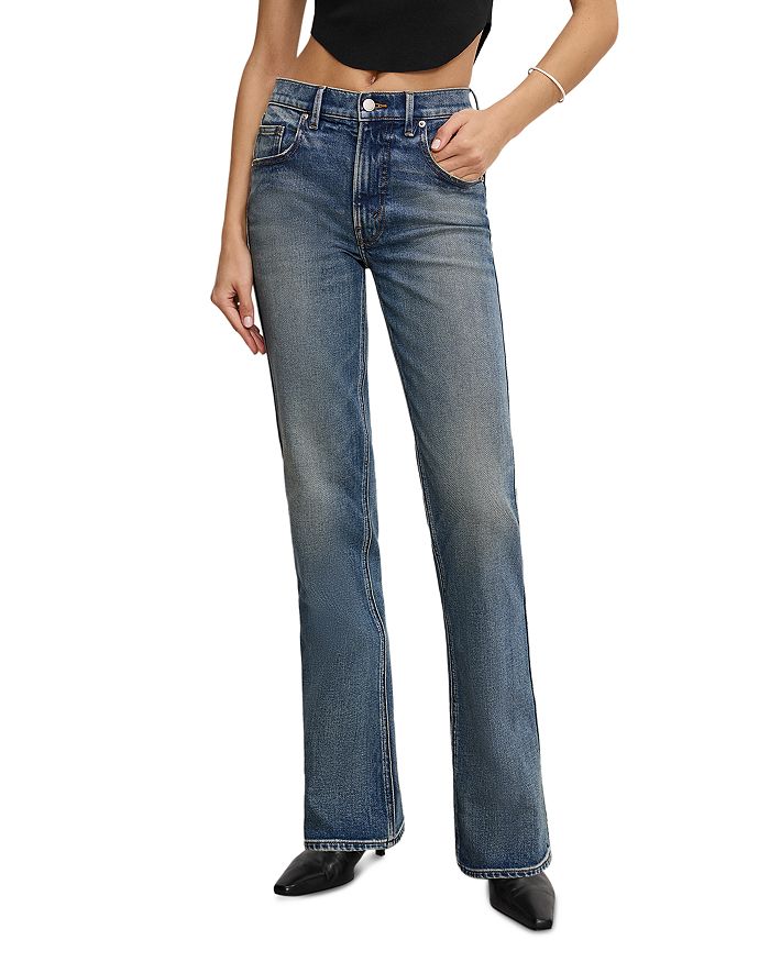 

Джинсы Bootcut цвета индиго Good American, синий