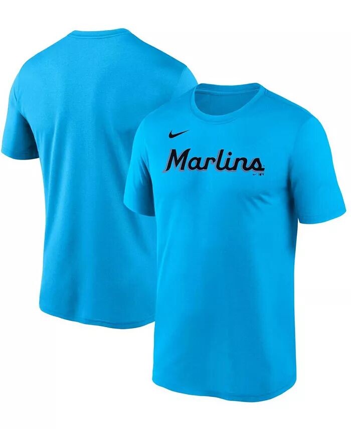 

Мужская синяя футболка Miami Marlins Wordmark Legend Nike