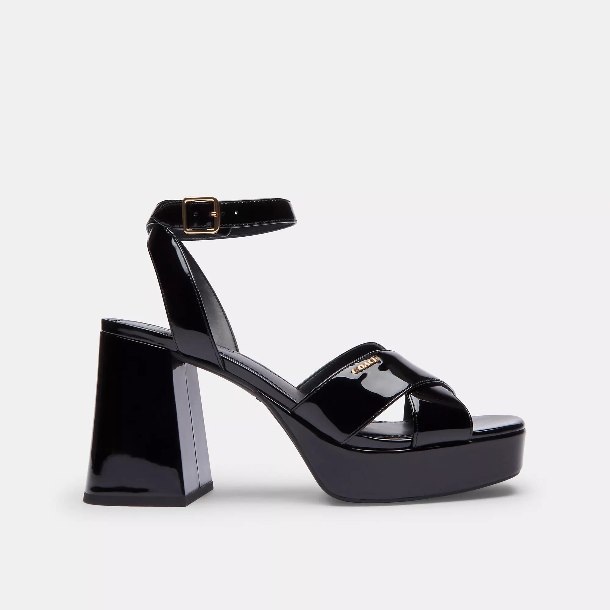 Coach Outlet Block Heel Sandal, черный — фото 2