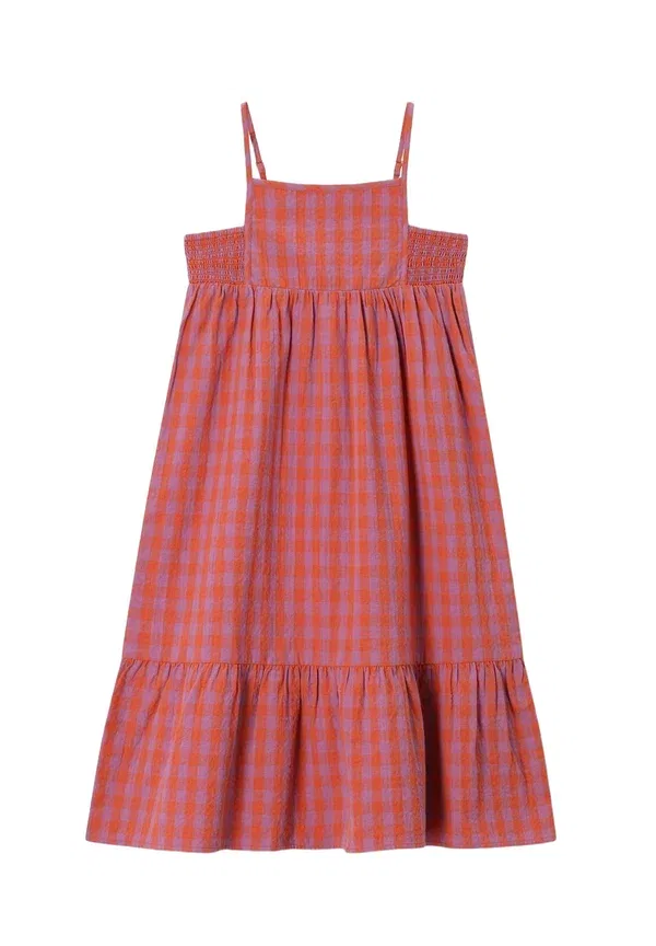 Платье макси в клетку day dress Sissy-Boy, тёмно-оранжевый — фото 3