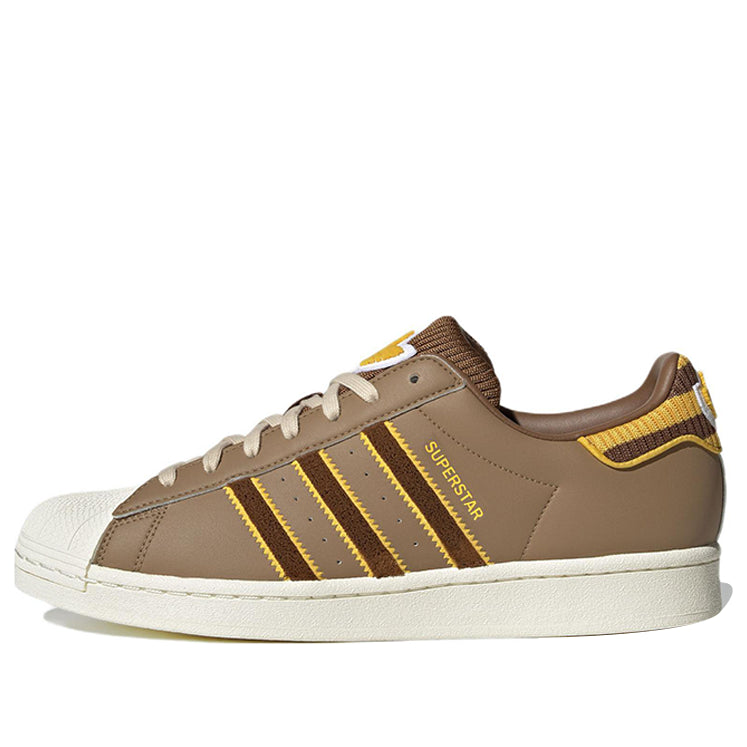 

Кроссовки adidas Superstar Shoes 'Brown White Yellow', бежевый