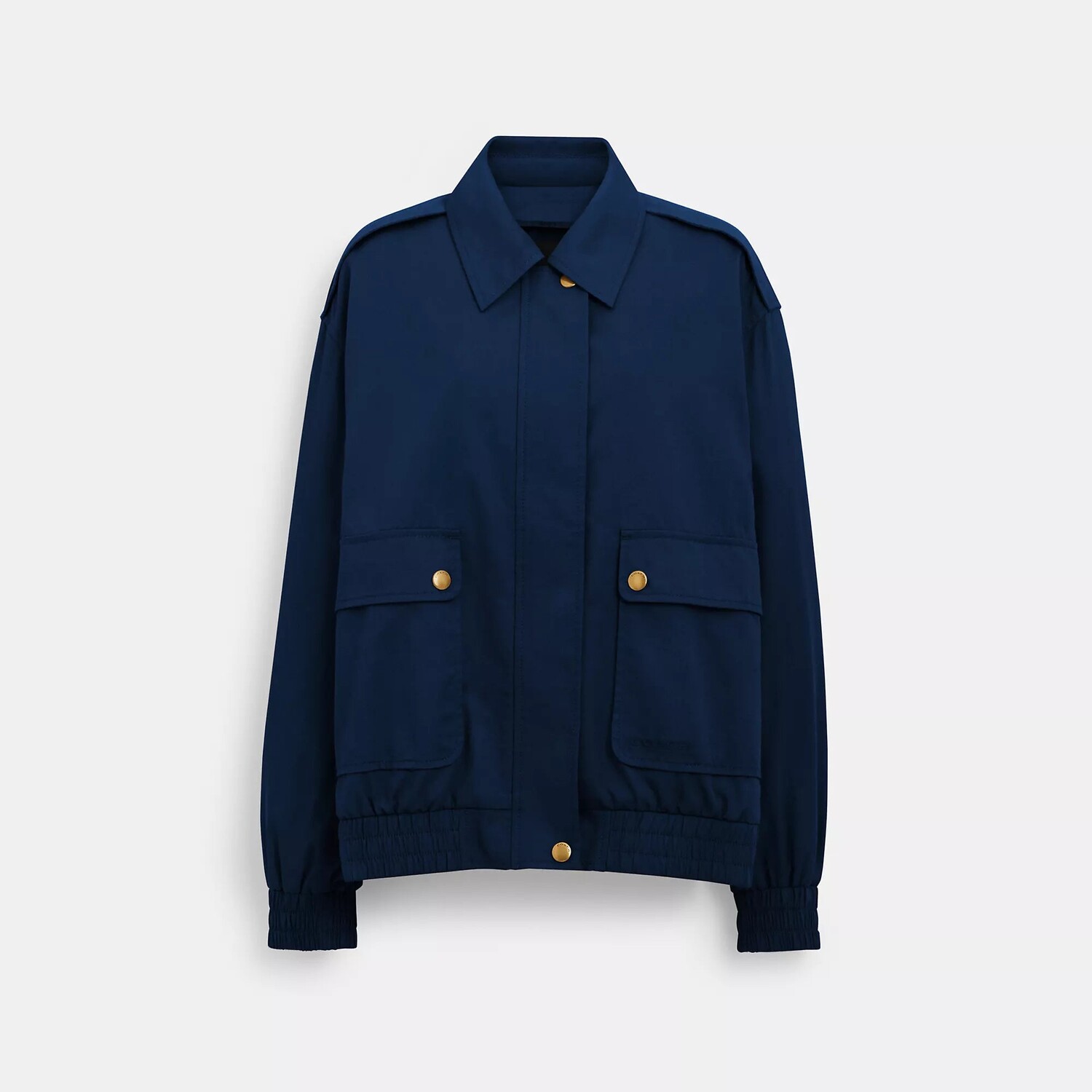 

Бомбер Harrington на кнопках спереди Coach Outlet, цвет Deep Blue