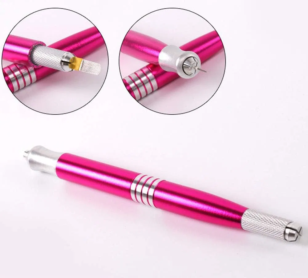 Ручка для татуажа бровей Manual Eyebrow Pen, розовый, 1 шт, 26 г, Generic — фото 3