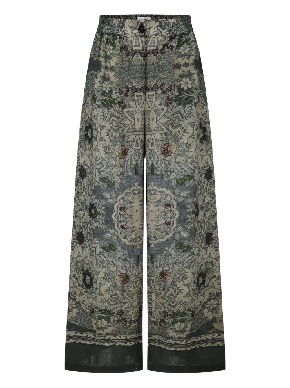 

Прямые брюки с цветочным принтом Into The East, зеленый