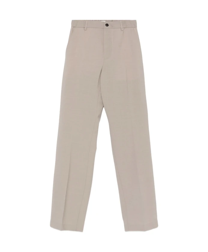 

Бежевые брюки с эластичным поясом, прямого кроя. Covert, серый