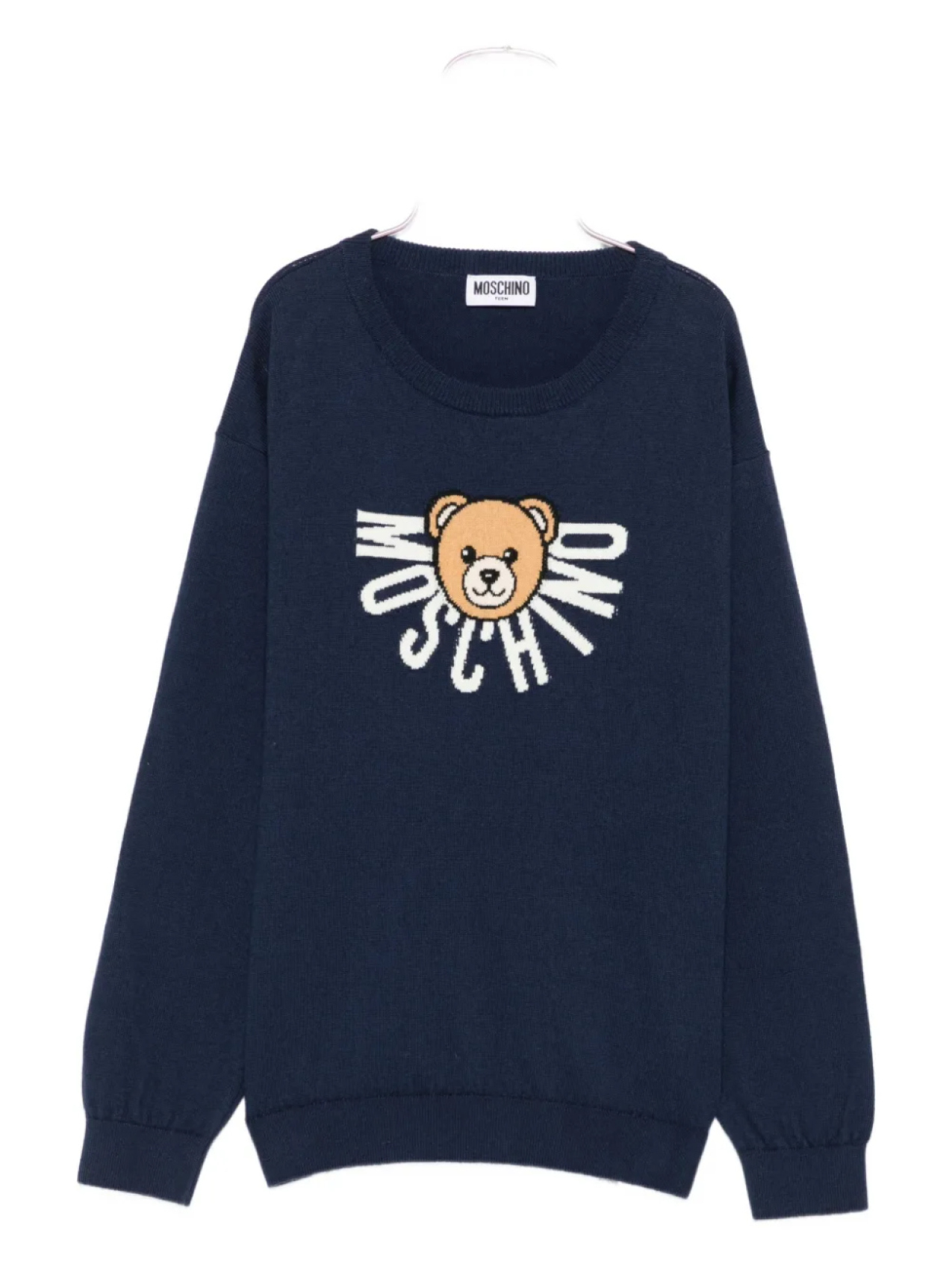 

Moschino Kids свитер с логотипом Тедди, синий