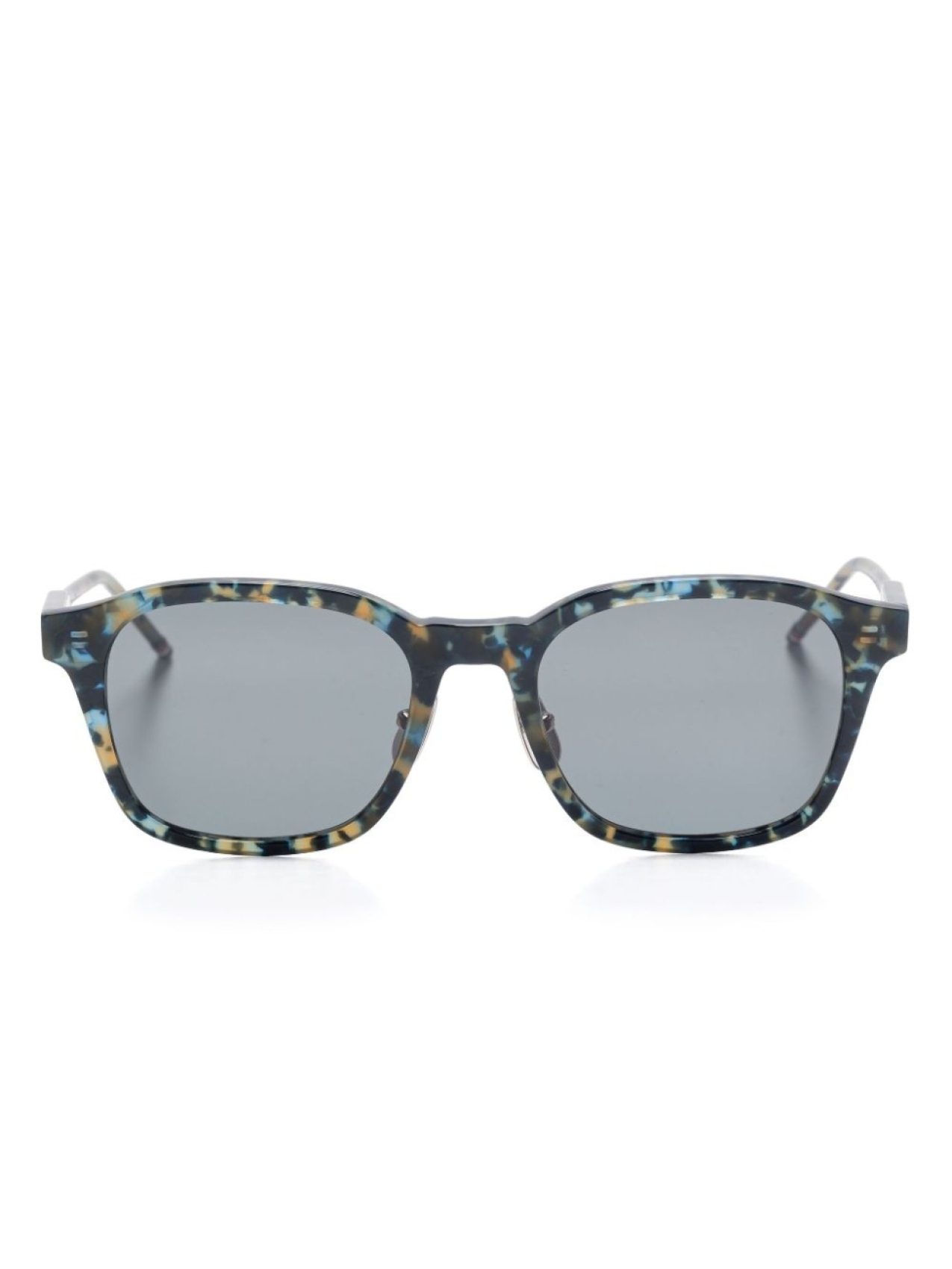 

Солнцезащитные очки с абстрактным узором Thom Browne Eyewear, синий