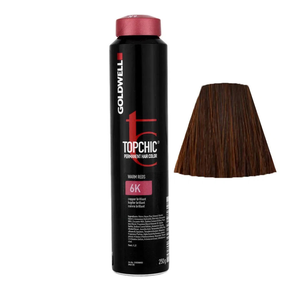 Краска для волос Goldwell Topchic Warm reds 6K Copper brilliant 250 мл Goldwell