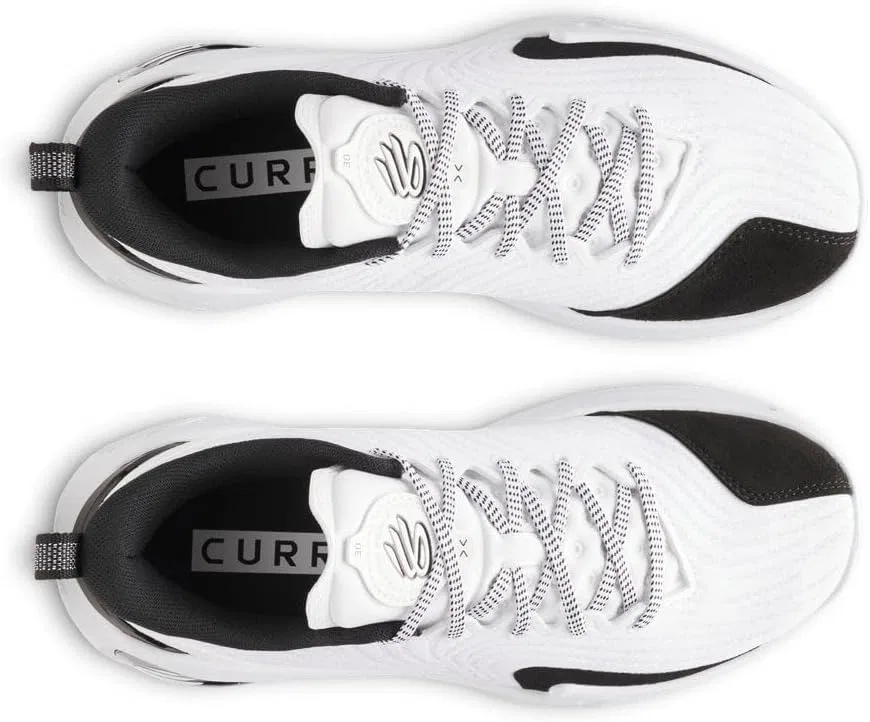 Баскетбольные кроссовки Under Armour Curry 12 Team унисекс - улучшенная посадка и поддержка, 2-Whtblack — фото 3