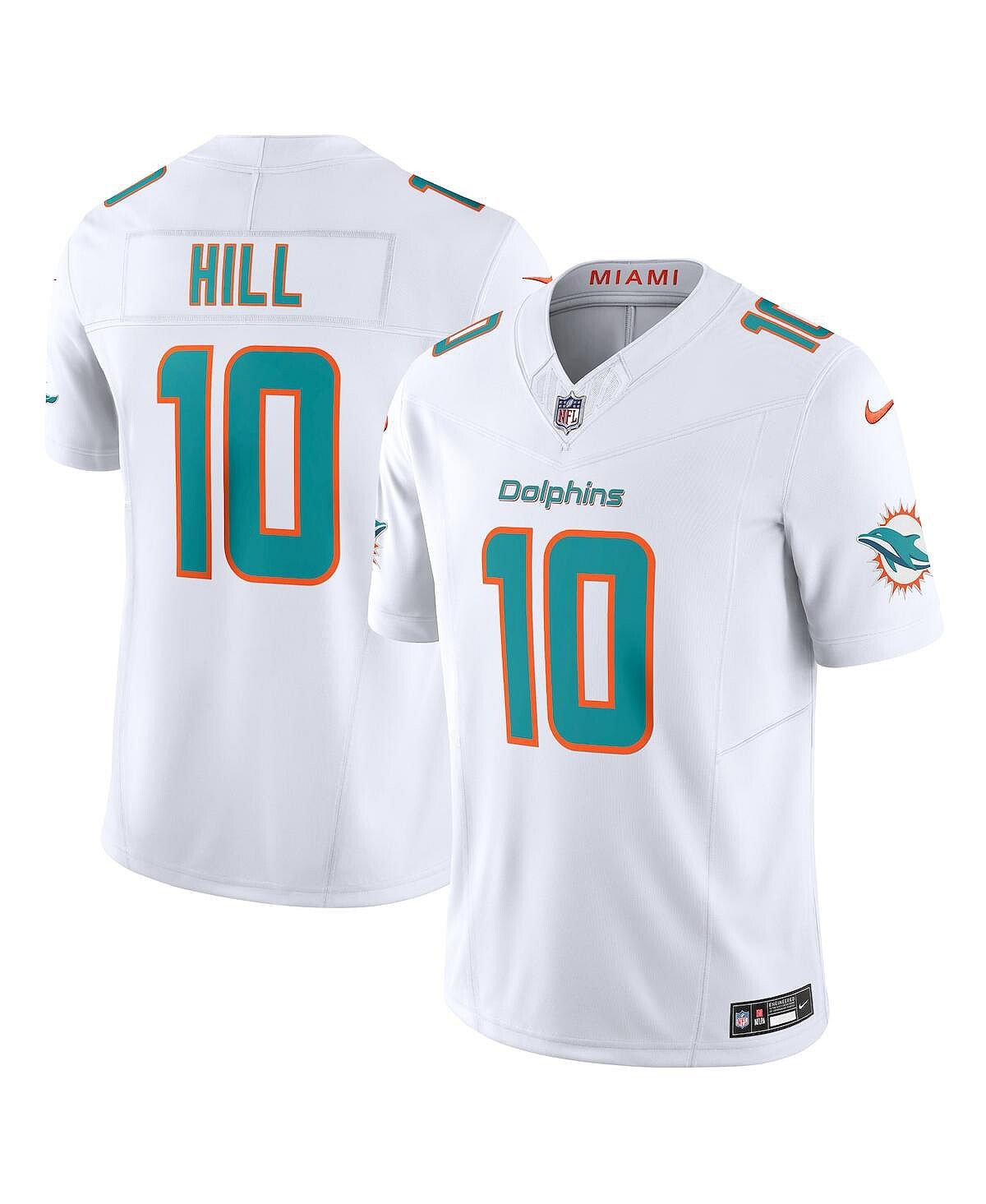 

Мужские кроссовки Tyreek Hill White Miami Dolphins Vapor F.U.S.E. Ограниченный Джерси Nike